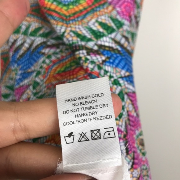 Lovers + Friends Poppy Mosaic Racerback Camisole Layered Multicolor Size Small - Picture 4 of 7